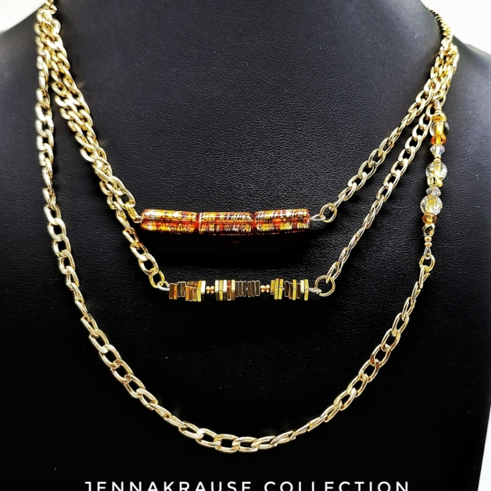 🆕️ Golden Layered Necklace A1